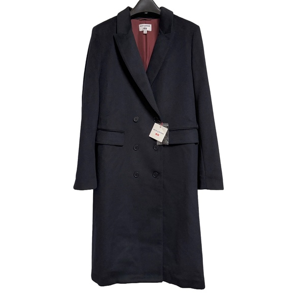 UNIQLO Ines de la Fressange IDLF Wool Blend Coat in Navy Blue XL - Picture 1 of 6
